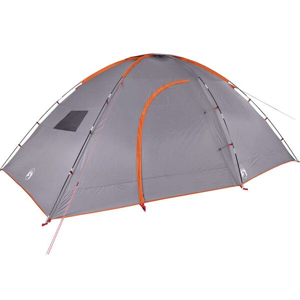 vidaXL Camping Tent 8-Person Orange Waterproof