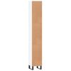 vidaXL Bathroom Cabinet White Engineered wood, iron Tall Modern