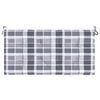 vidaXL Garden Bench Cushion Grey Oxford Fabric 47.2 x 19.7 x 1.6 in