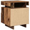 vidaXL Bedside Cabinet Set of 2 Old wood Engineered wood Medium