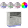vidaXL LED Sideboard Concrete grey 27.95 x 13.58 x 29.53 in