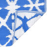 vidaXL Outdoor Carpet Blue and White Polypropylene 74.8 x 114.2 in