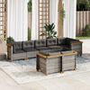 vidaXL Garden Sofa Set Grey