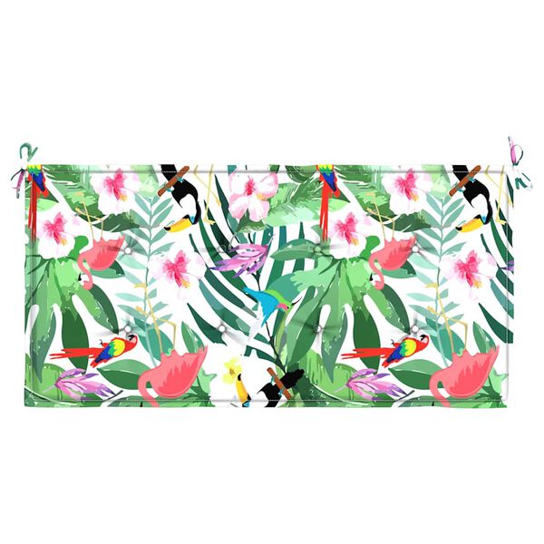 vidaXL Patio Bench Cushion Multicolour 39.4x19.7x1.6" Oxford Fabric