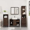 vidaXL Bathroom Furniture Set Brown Oak Engineered wood, metal