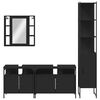 vidaXL Bathroom Cabinet Set Black