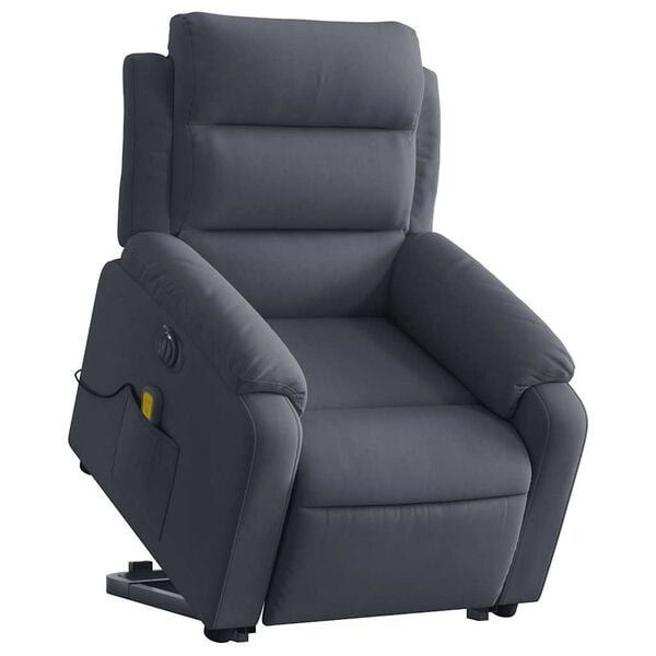 vidaXL Electric Stand Up Massage Recliner Chair Dark gray