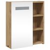 vidaXL Bathroom Mirror Cabinet Oak