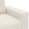 vidaXL Sofa Cream 87.01 x 30.71 x 31.50 in Fabric