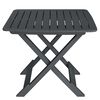 vidaXL Garden Bistro Set Anthracite Plastic Compact Foldable