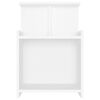 vidaXL Bed Cabinet White Engineered wood 15.7x13.8x23.6 in