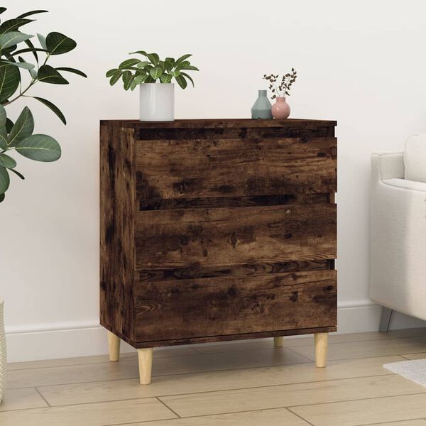 vidaXL Sideboard Smoked oak Engineered wood Medium Sideboard