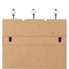 vidaXL Coat Rack Black and White MDF board and metal 15.7 x 47.2 in