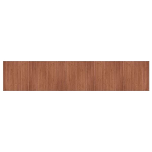 vidaXL Rug Brown Bamboo, Polypropylene Large Water-resistant materials