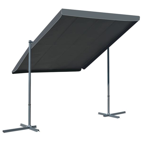 vidaXL Gazebo Anthracite Powder-coated steel, polyester