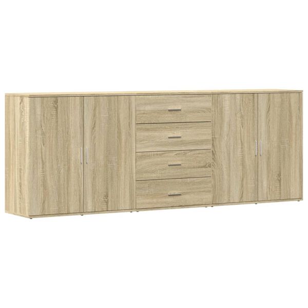 vidaXL Sideboard Sonoma oak Engineered wood Medium Sideboard