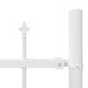vidaXL Garden Fence 8 pcs White 66.93 x 74.80 in Powder-Coated Steel