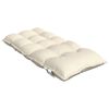 vidaXL Lowback Chair Cushion Set of 2 Cream Oxford fabric 39.4 x 19.7 in