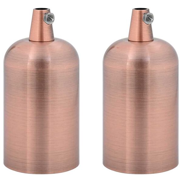 vidaXL Lamp Holder Red Bronze Aluminum Standard Durable Lamp Holder