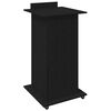 vidaXL Podium Black Oak 21.65 x 21.65 x 42.13 in Engineered Wood