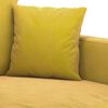 vidaXL Sofa Set Yellow Velvet Multiple Sizes Sofa Set Rectangular