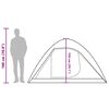 vidaXL Camping Tent Dome 4-Person White Blackout Fabric Waterproof