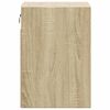 vidaXL Wall-mounted Bedside Cabinet Sonoma Oak Engineered Wood Compact