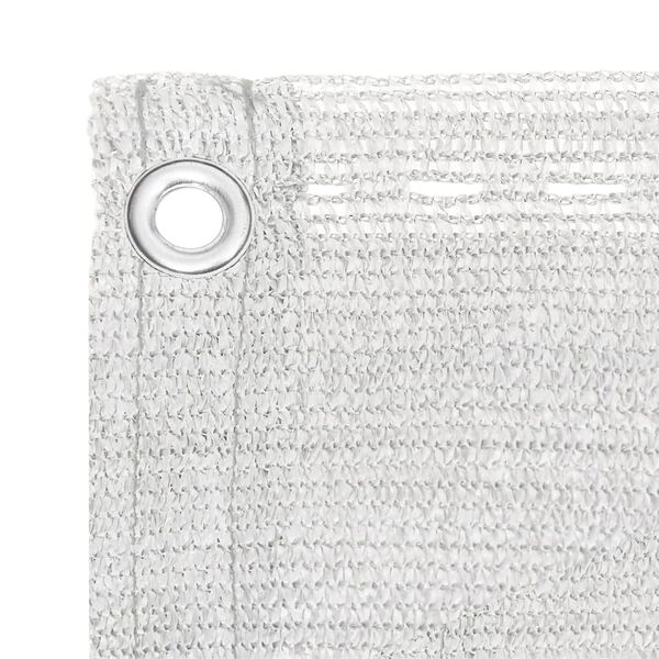 vidaXL Balcony Screen White 47.2x157.5" HDPE