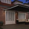 vidaXL Awning with Manual White 236.2" x 118.1" Metal