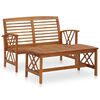 vidaXL Garden Lounge Set Natural wood Solid acacia wood Medium Strong