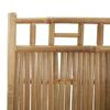vidaXL 4-Panel Room Divider Bamboo 63"x70.9"