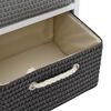 vidaXL Storage Bench White, Grey, Black, Beige Paulownia wood, MDF Medium