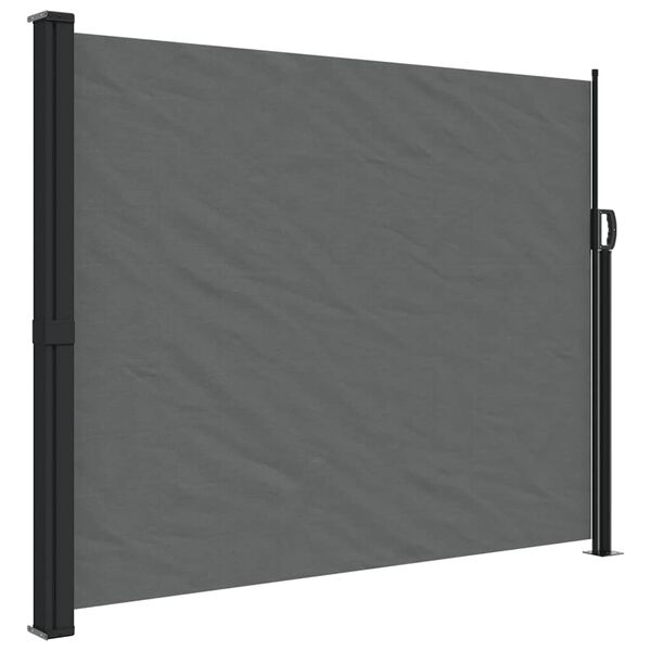 vidaXL Retractable Side Awning Anthracite