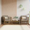vidaXL Garden Chair Honey brown Solid pine wood, Plywood slats