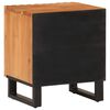 vidaXL Bedside Cabinet Natural wood and black