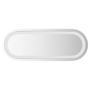 vidaXL LED Bathroom Mirror Glass, LED components 15.7 x 5.9 in