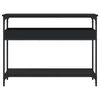 vidaXL Console Table Black Engineered wood 39.4 in x 11.4 in x 29.5 in