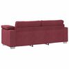 vidaXL Sofa Wine Red 86.22 x 30.31 x 32.28 in Fabric