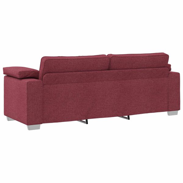 vidaXL Sofa Wine Red 86.22 x 30.31 x 32.28 in Fabric