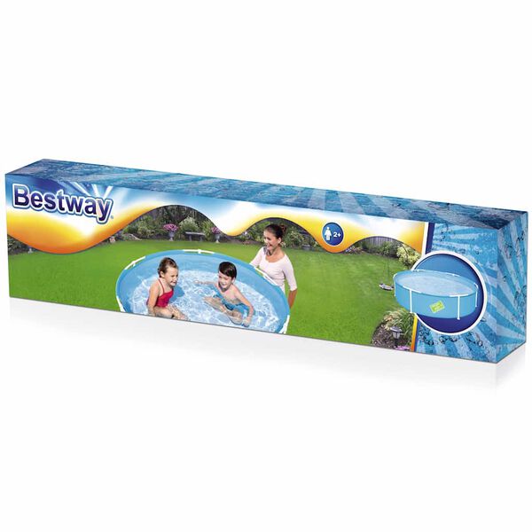 Bestway Swimming Pool Blue PVC walls, Steel frame Small Portable