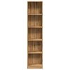 vidaXL Bookcase Artisian Oak Engineered Wood Tall Bookcase Rectangular