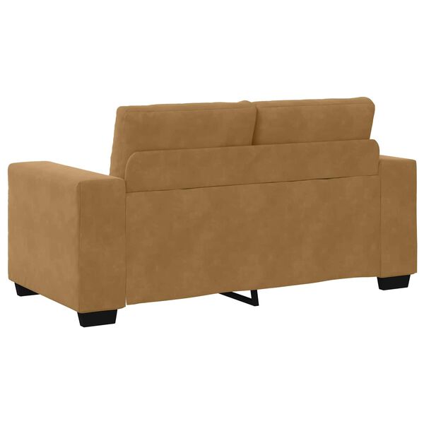 vidaXL Sofa Brown 62.99 x 30.31 x 32.28 in Fabric