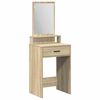 vidaXL Dressing Table with Drawer Sonoma Oak 19.69 x 16.14 x 55.12 in