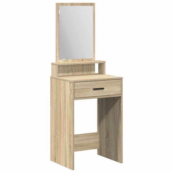 vidaXL Dressing Table with Drawer Sonoma Oak 19.69 x 16.14 x 55.12 in