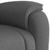 vidaXL Massage Recliner Chair Dark gray Polyester Single