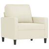 vidaXL Sofa Set Cream Velvet (100% polyester), metal, textilene, plywood