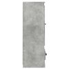 vidaXL Highboard Concrete grey Engineered wood Tall Storage Highboard