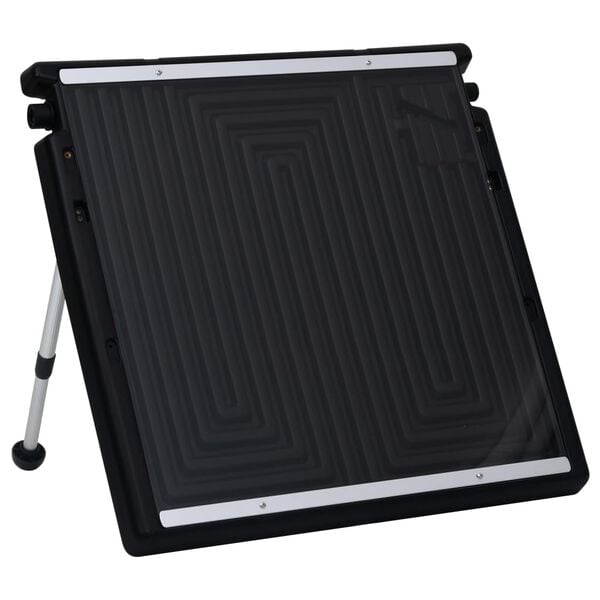 vidaXL Solar Pool Heater Set of 2 Black PE, aluminum Standard