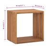 vidaXL Bedside Cabinet Warm Natural Wood Solid Teak Wood Bedside Cabinet