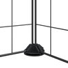 vidaXL Pet Cage Black Powder-coated steel Medium Collapsible